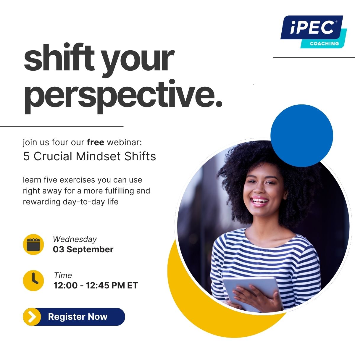 5 Mindset Shifts webinar ad creative 2
